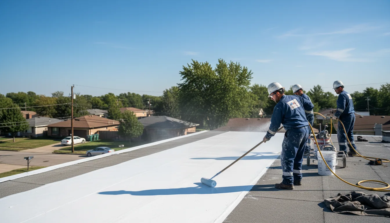 Commercial roof coating in Polo, IL near me